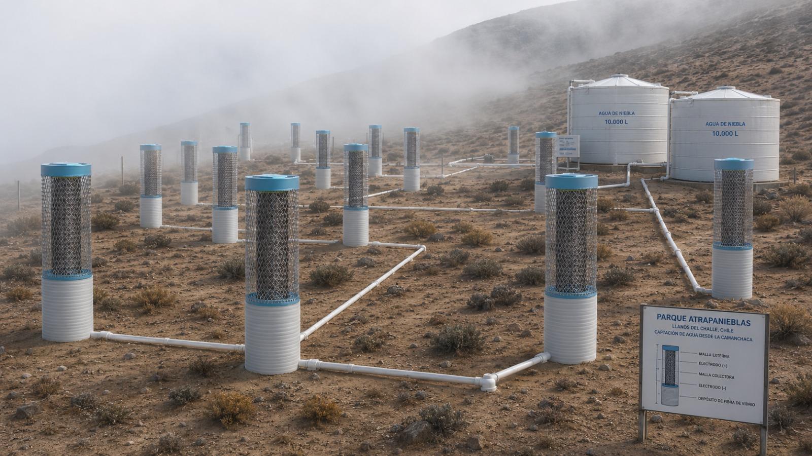 Tecnología REKO - Cosecha de agua de niebla