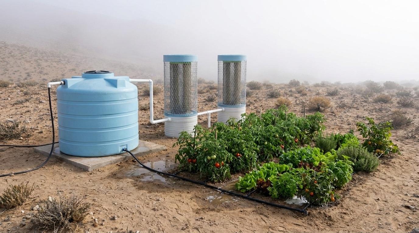 Tecnología REKO - Cosecha de agua de niebla
